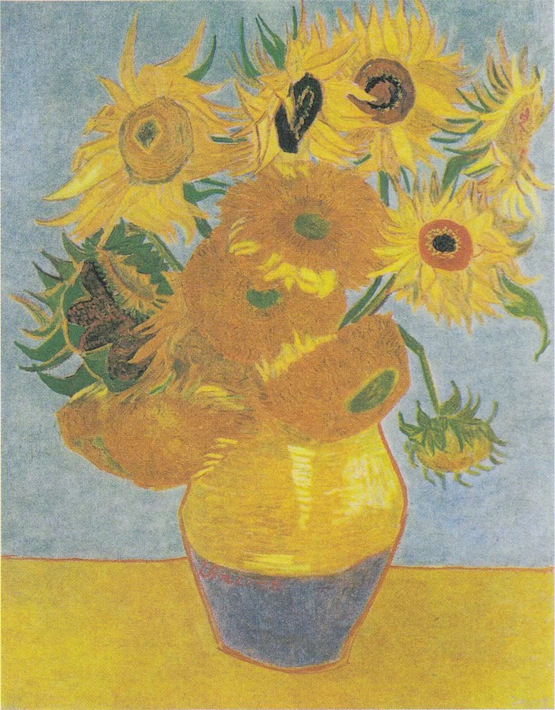 46-Vincent van Gogh-Dodici girasoli in vaso, 1889 - Philadelphia Museum of Art  